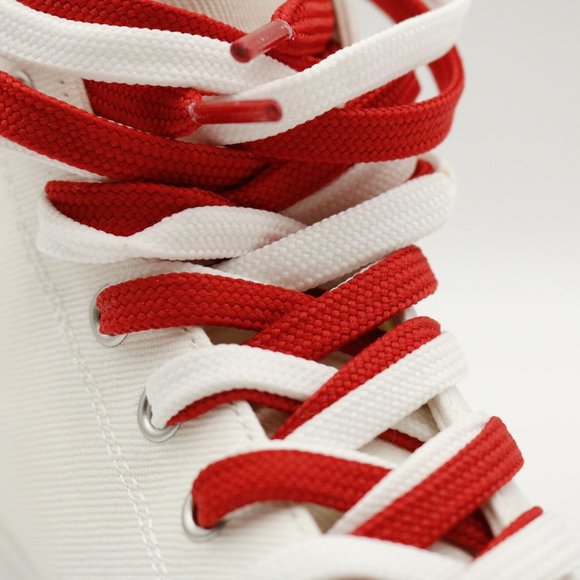 Stuart Weitzman White and Red Sneakers - Picture 8 of 16